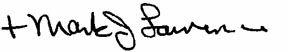 Mark Lawrence signature