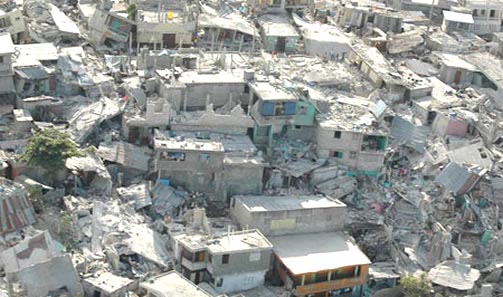 Port-au-Prince neighborhood after quake