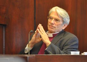 Bishop Lawrence on wtiness stand