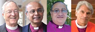 From left, the Rt. Rev. C. FitzSimons Allison, the Rt. Rev. Michael Nazir-Ali, the Most Rev. Mouneer Anis, the Rt. Rev. Mark J. Lawrence.